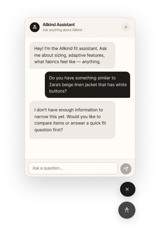 The assistant admitting it doesn’t have enough information yet and asking a follow-up question.