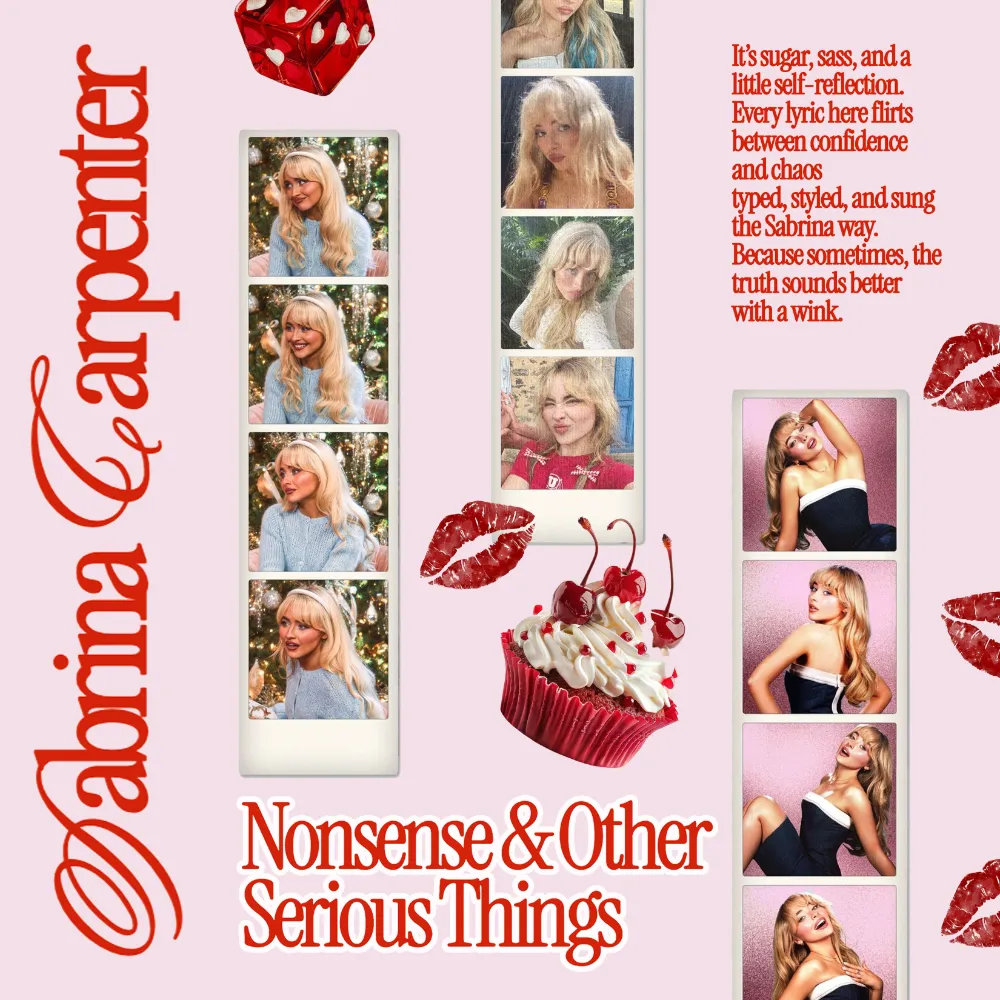 Song book cover: Sabrina Carpenter, Nonsense and Other Serious Things.
